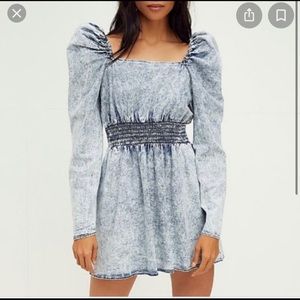 Free People Denim Mini Dress